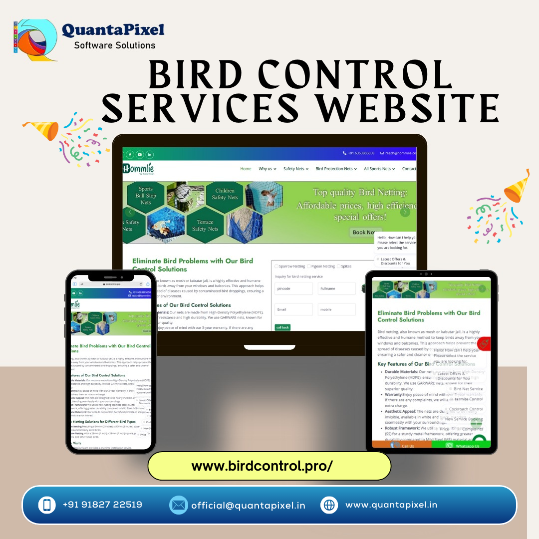 Bird Netting Wesite - Offers Netting services