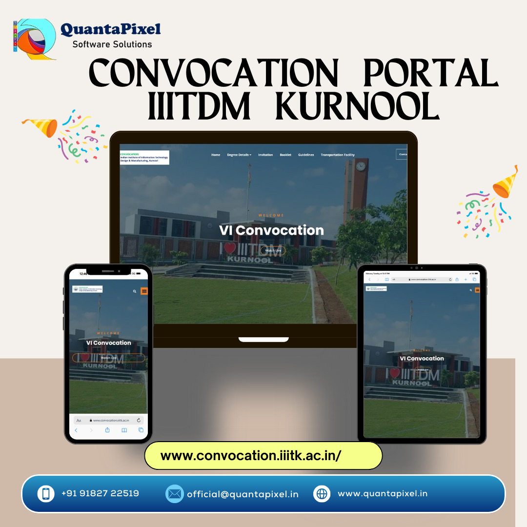 IIITDM Kurnool's Convocation Portal 2024