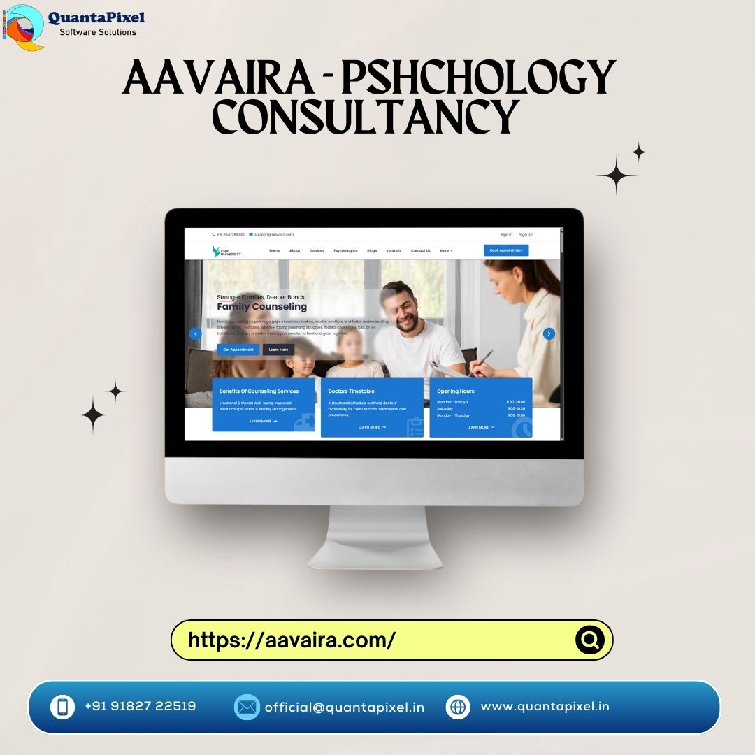 Aavaira - Psychology Consultancy website